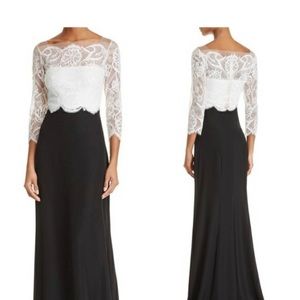 Tadashi Shoji Lace Top Gown